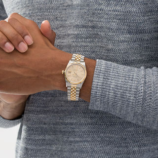 Previously Owned - Men's Rolex Datejust Two-Tone 18K Gold Watch