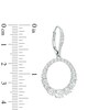 Thumbnail Image 2 of AVA Nadri Cubic Zirconia Graduated Circle Drop Earrings in White Rhodium Brass