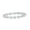 Thumbnail Image 0 of AVA Nadri Cubic Zirconia Frame Bangle in White Rhodium Brass - 7.5"