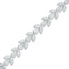 Thumbnail Image 1 of AVA Nadri Cubic Zirconia Line Bracelet in White Rhodium Brass - 7.5"