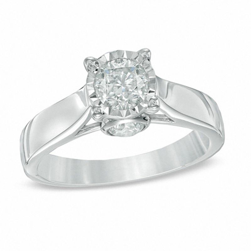 1-1/4 CT. T.W. Diamond Engagement Ring in 14K White Gold | Zales