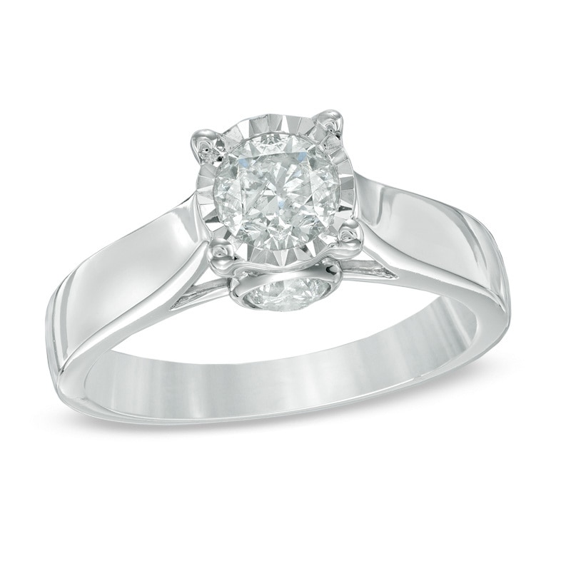 1-1/4 CT. T.W. Diamond Engagement Ring in 14K White Gold