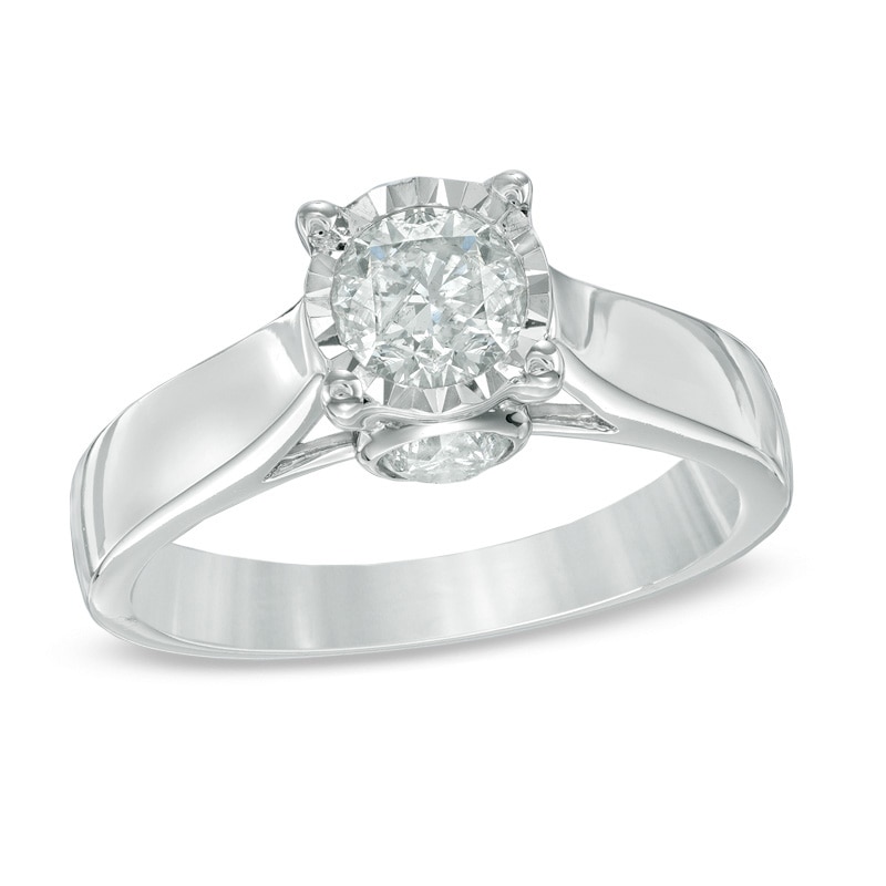 Main Image 1 of 1-1/4 CT. T.W. Diamond Engagement Ring in 14K White Gold