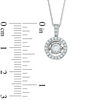 Thumbnail Image 2 of 1/3 CT. T.W. Diamond Frame Pendant in 10K White Gold
