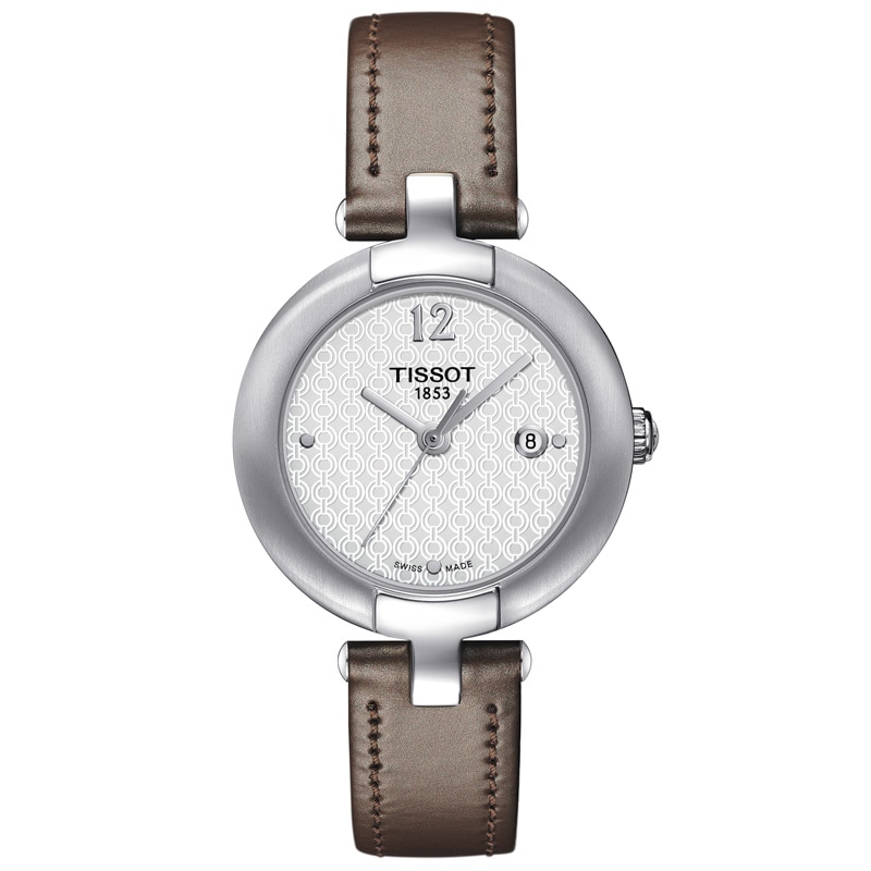 Main Image 1 of Ladies' Tissot Pinky Strap Watch with White Dial (Model: T084.210.16.017.01)