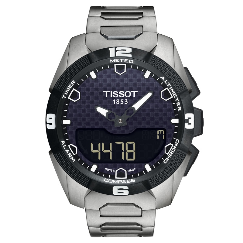 Men's Tissot T-Touch Expert Solar Titanium Watch with Black Dial (Model: T091.420.44.051.00)