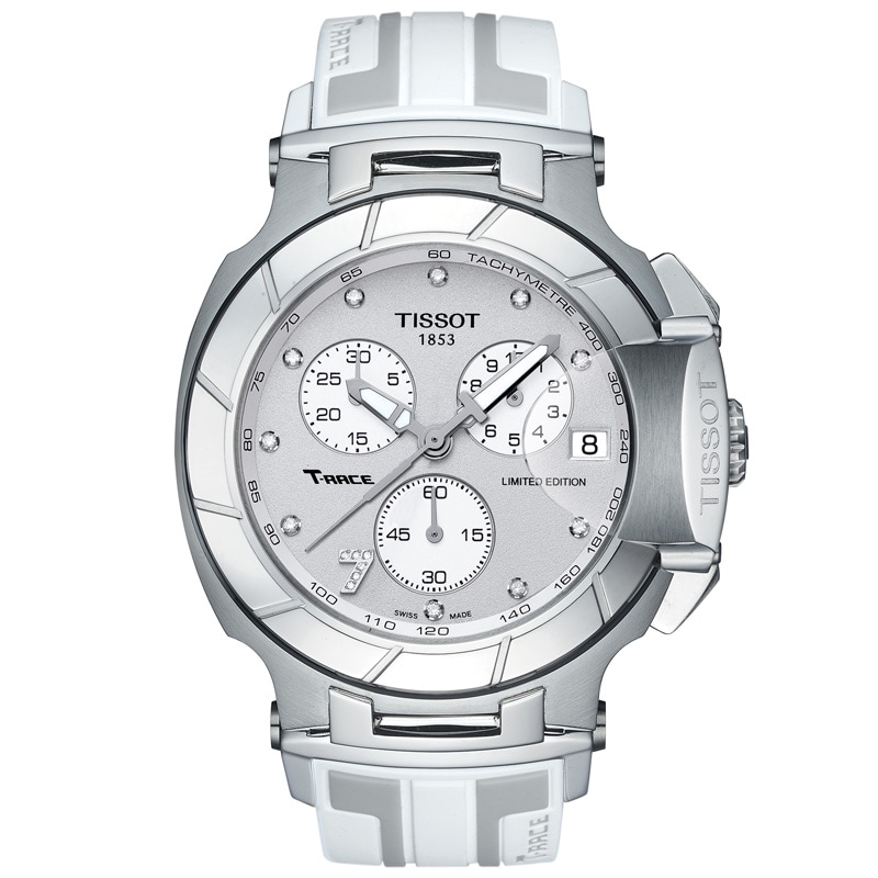 Main Image 1 of Ladies' Tissot Danica Patrick Limited Edition 2014 T-Race Diamond Accent Strap Watch (Model: T048.417.17.036.00)