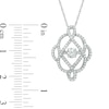 Thumbnail Image 2 of 1/2 CT. T.W. Diamond Scrollwork Pendant in 10K White Gold