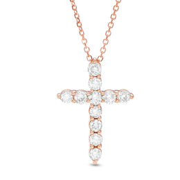 1/2 CT. T.W. Certified Diamond Cross 