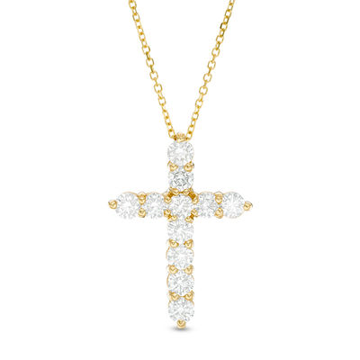 1 CT. T.W. Certified Diamond Cross 