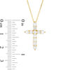 Thumbnail Image 3 of 1 CT. T.W. Certified Diamond Cross Pendant in 14K Gold (I/I2)