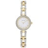 Thumbnail Image 0 of Ladies' Bulova Crystal Accent Gold-Tone Watch with Mother-of-Pearl Dial (Model: 98L213)