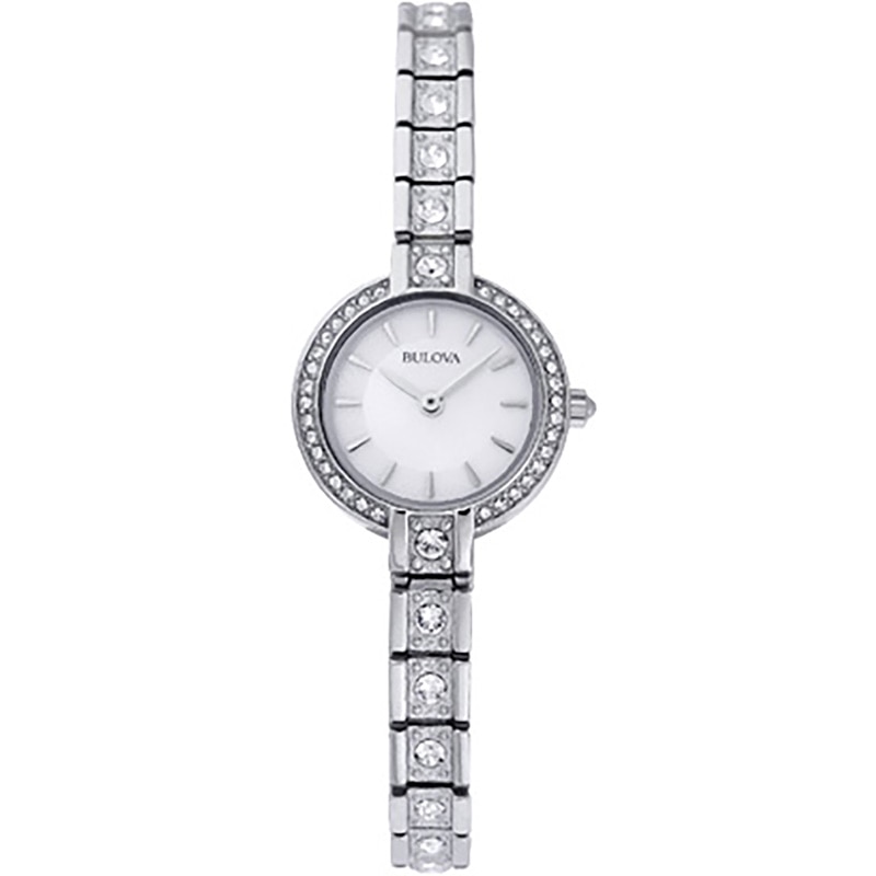 Main Image 1 of Ladies' Bulova Crystal Accent Watch with Mother-of-Pearl Dial (Model: 96L209)