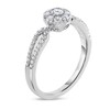 1/2 CT. T.W. Multi-Diamond Split Shank Engagement Ring in 10K White Gold