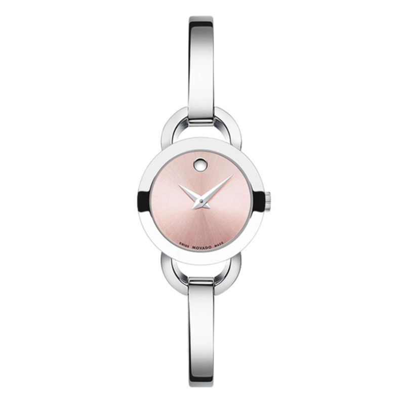 Ladies' Movado Rondiro® Bangle Watch with Pink Museum® Dial (Model: 606797)