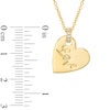 Thumbnail Image 3 of AVA Nadri Cubic Zirconia "LOVE" Heart Pendant in Brass with 18K Gold Plate