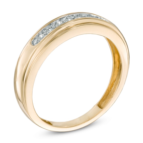 1/4 CT. T.w. Diamond Comfort Fit Band in 10K Gold