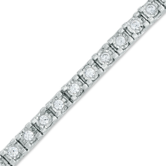 2 CT. T.w. Diamond Tennis Bracelet in Sterling Silver - 7.25"