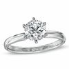 Thumbnail Image 1 of 1 CT. Certified Diamond Solitaire Engagement Ring in 14K White Gold (I-J/I2)