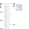 Thumbnail Image 2 of 8.0mm Lab-Created White Sapphire Stud Earrings in Sterling Silver