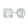 Thumbnail Image 1 of 9.0mm Lab-Created White Sapphire Stud Earrings in Sterling Silver