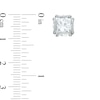 Thumbnail Image 2 of 9.0mm Lab-Created White Sapphire Stud Earrings in Sterling Silver