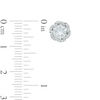 Thumbnail Image 3 of Lab-Created White Sapphire Flower Pendant and Earrings Set in Sterling Silver
