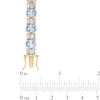 Thumbnail Image 2 of Oval Lab-Created Blue Spinel Bracelet in Sterling Silver with 18K Gold Plate - 7.5"