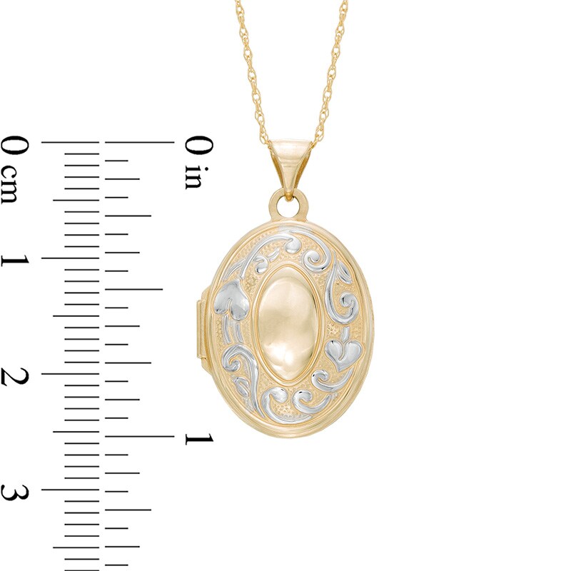 Oval Locket in 10K Gold