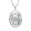 Thumbnail Image 1 of Oval Locket in 10K White Gold