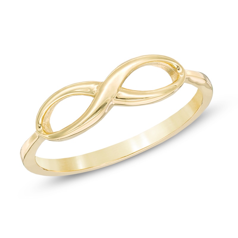 Main Image 1 of Sideways Infinity Ring in 10K Gold