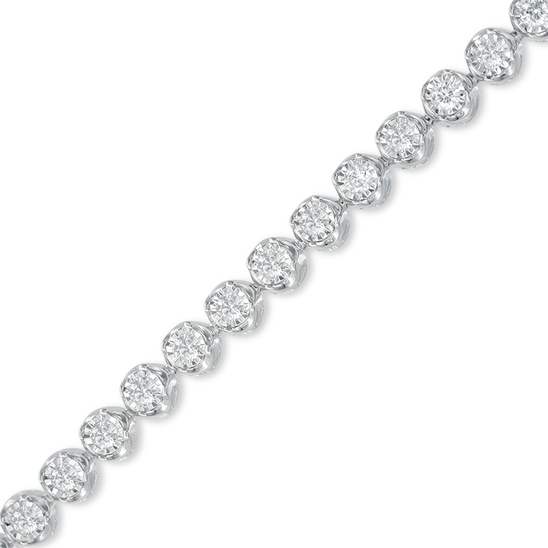 2 CT. T.W. Diamond Tennis Bracelet in 14K White Gold