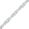 Thumbnail Image 0 of 1/2 CT. T.W. Diamond Infinity Link Bracelet in 10K White Gold