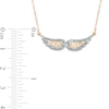Thumbnail Image 1 of Diamond Fascination™ Wings Necklace in 14K Gold - 17"