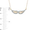 Thumbnail Image 1 of Diamond Fascination™ Wings Necklace in 14K Gold - 17"