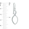 Thumbnail Image 2 of Diamond Fascination™ Infinity Drop Earrings in Sterling Silver with Platinum Plate