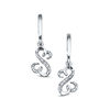 Thumbnail Image 0 of Open Hearts by Jane Seymour™ Diamond Accent Drop Earrings in Sterling Silver