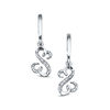 Thumbnail Image 1 of Open Hearts by Jane Seymour™ Diamond Accent Drop Earrings in Sterling Silver