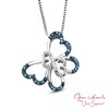 Thumbnail Image 1 of Open Hearts by Jane Seymour™ 1/10 CT. T.W. Diamond Butterfly Pendant in Sterling Silver