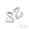 Thumbnail Image 1 of Open Hearts by Jane Seymour™ Stud Earrings in Sterling Silver