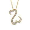 Thumbnail Image 0 of Open Hearts by Jane Seymour™ 1/4 CT. T.W. Diamond Pendant in 14K Gold - 20"