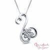 Thumbnail Image 0 of Open Hearts Family by Jane Seymour™ Diamond Accent Paw Pendant in Sterling Silver