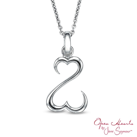 Open Hearts by Jane Seymour⢠Dainty Pendant in Sterling Silver