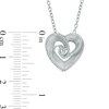 Thumbnail Image 2 of Vera Wang Love Collection 1/5 CT. T.W. Diamond Rose-Inspired Heart Pendant in Sterling Silver