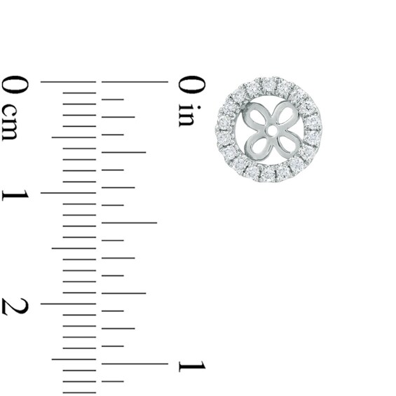 1/3 CT. T.w. Diamond Frame Earring Jackets in 14K White Gold