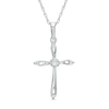 Thumbnail Image 0 of Diamond Accent Cross Pendant in 10K White Gold