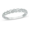 Thumbnail Image 1 of Diamond Accent Vintage-Style Cascading Anniversary Band in 10K White Gold