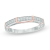 Thumbnail Image 1 of 1/5 CT. T.W. Diamond Vintage-Style Anniversary Band in 14K Two-Tone Gold