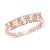 Thumbnail Image 1 of Morganite Five Stone Ring in 10K Rose Gold