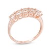 Thumbnail Image 1 of Morganite Five Stone Ring in 10K Rose Gold